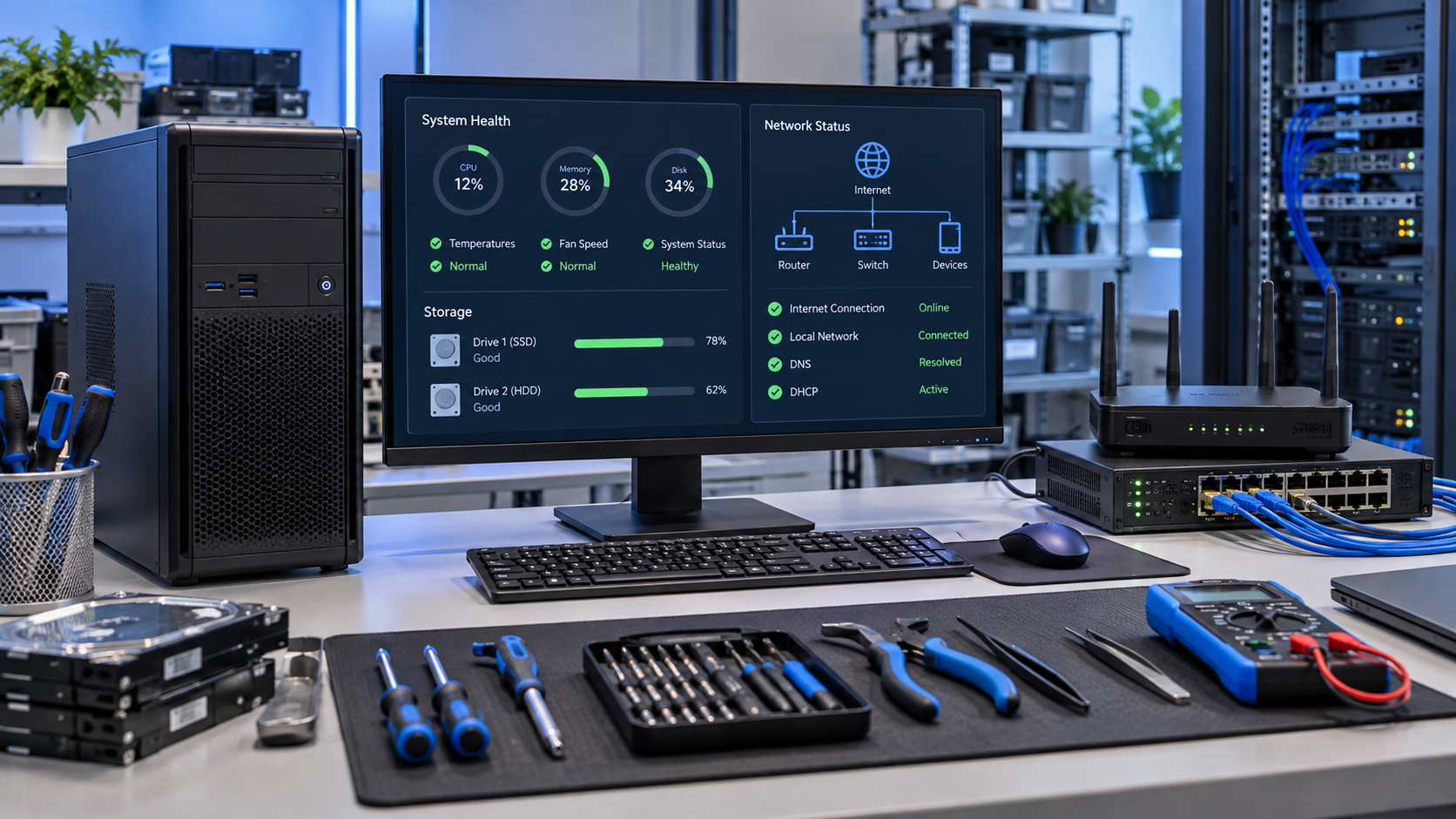 Configuraré la red y el Wi-Fi de tu empresa