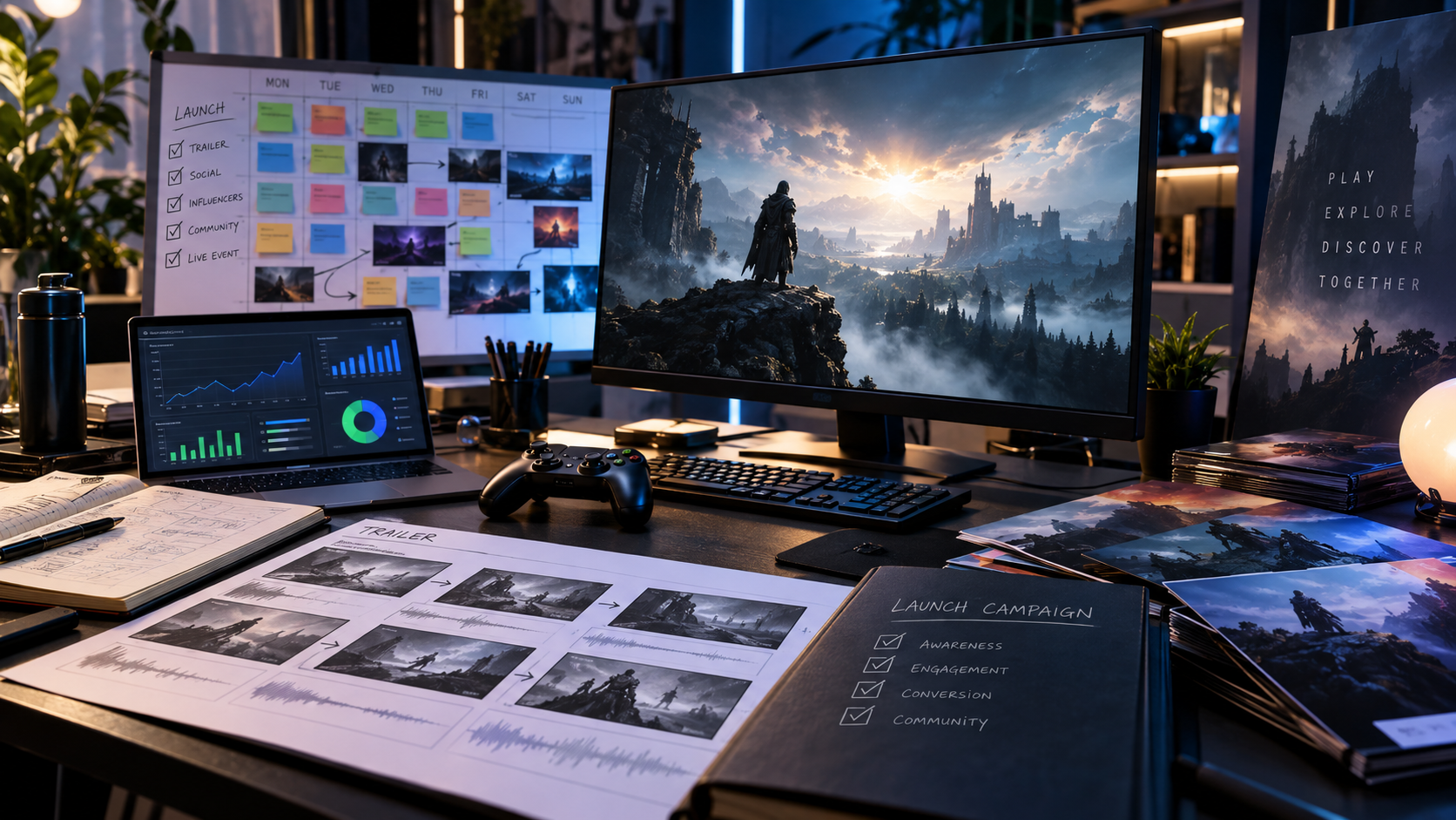Prepararé la campaña de lanzamiento de tu videojuego en Steam