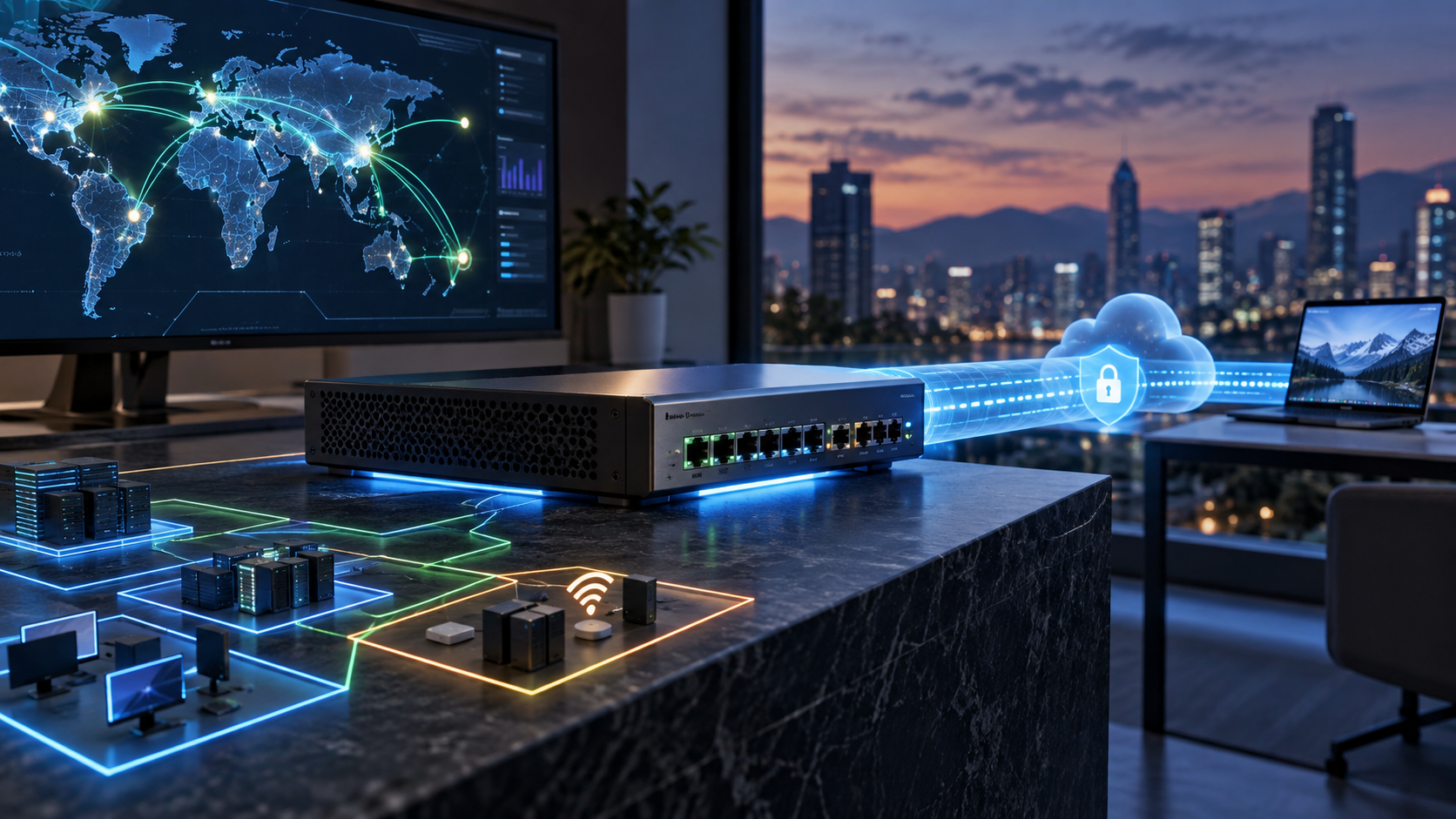 Configuraré el firewall y la seguridad de tu red empresarial
