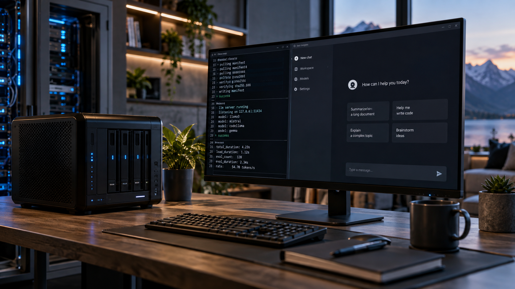Configuraré LLM locales con Ollama y Open WebUI