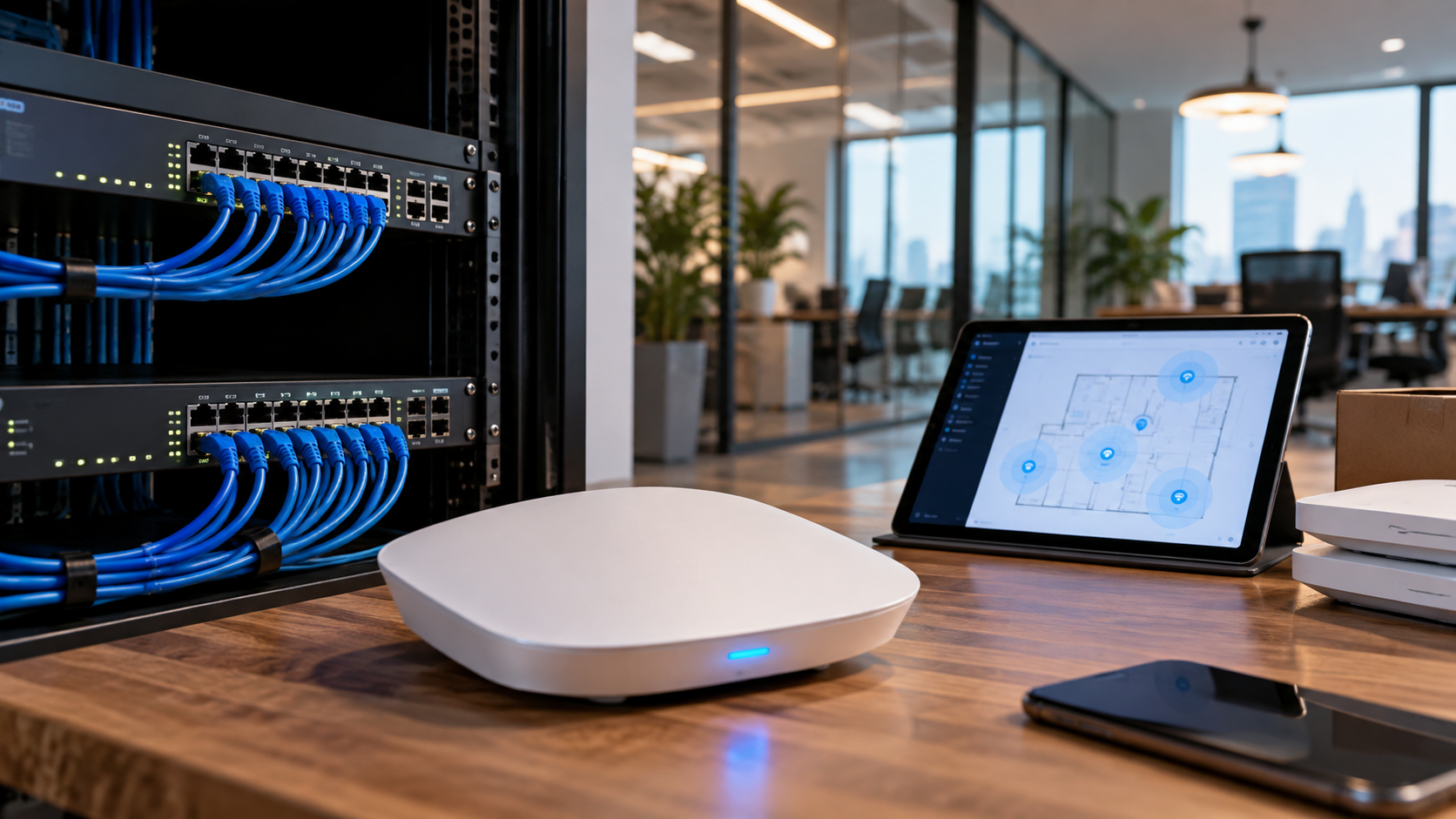 Configuraré la red y el Wi-Fi de tu empresa