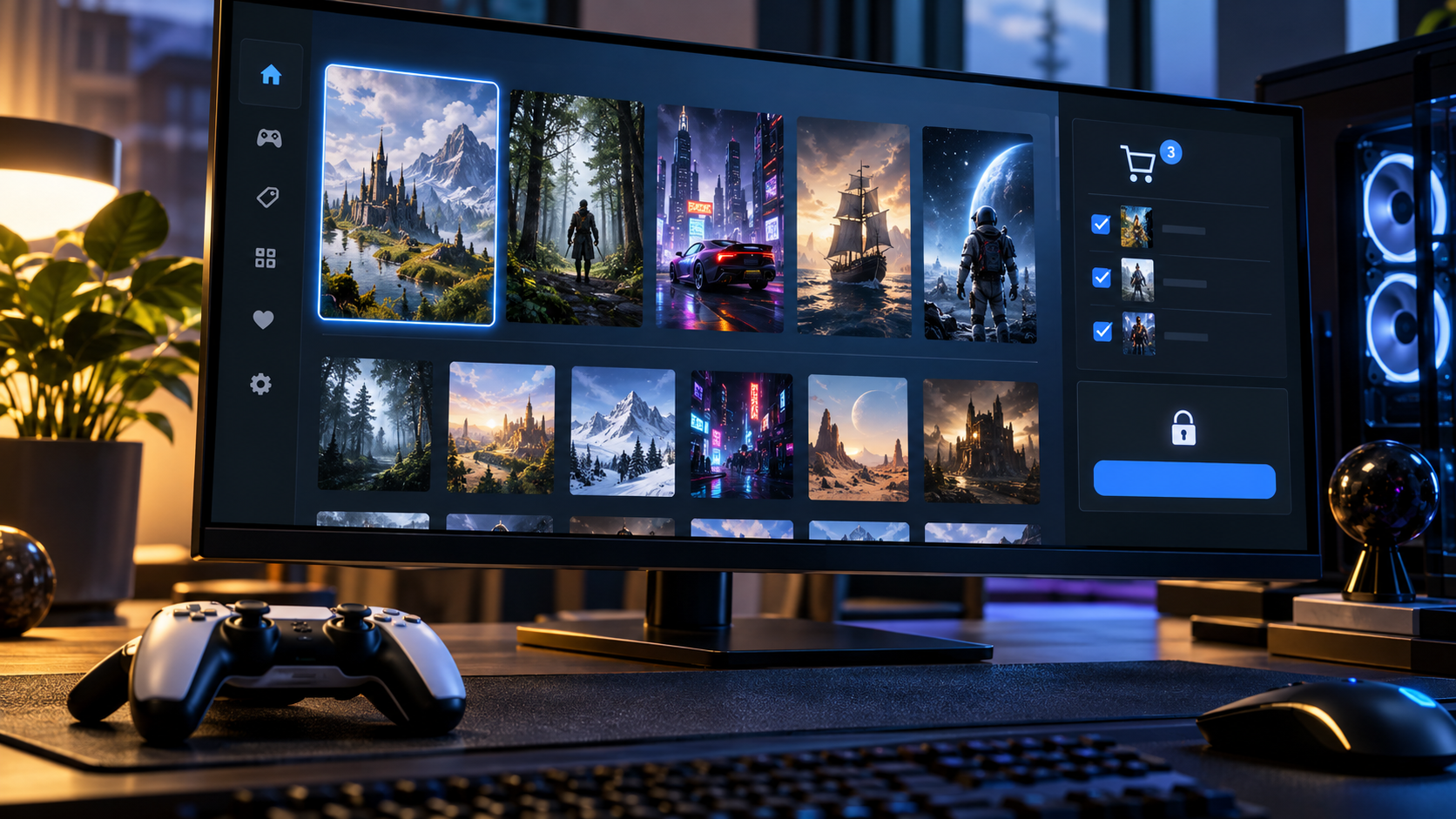 Crearé una tienda digital de videojuegos