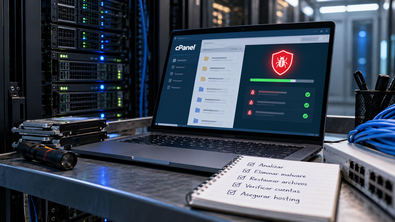 Eliminaré malware de tu cPanel o cuenta de hosting