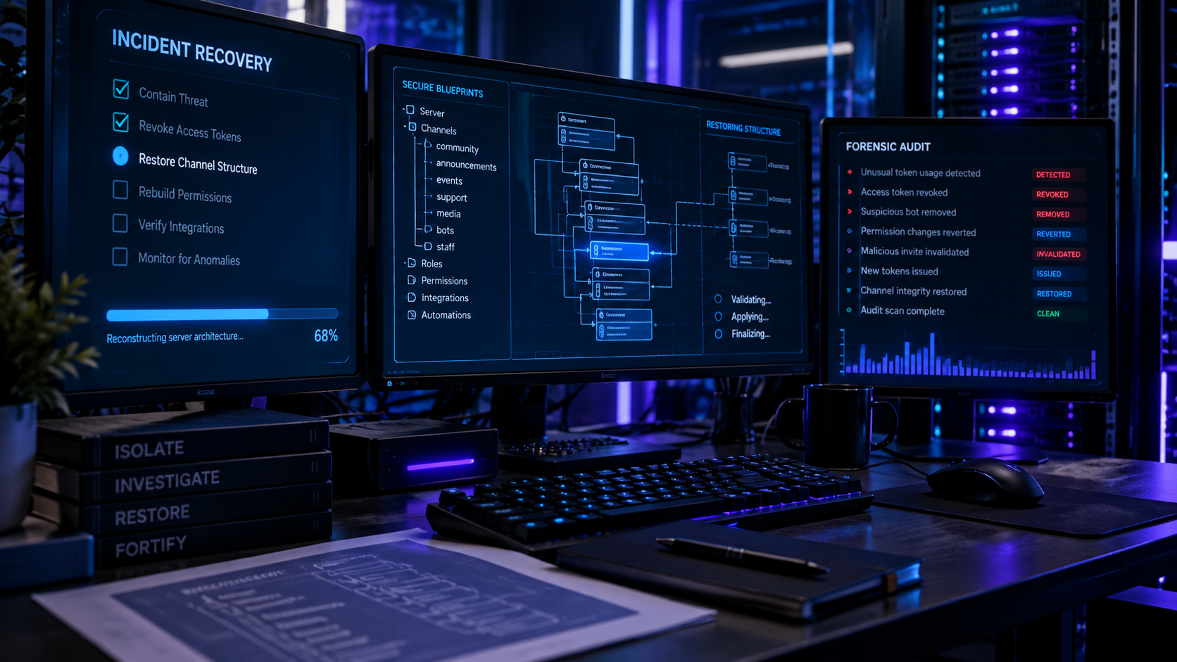 Recuperaré y aseguraré tu servidor de Discord atacado